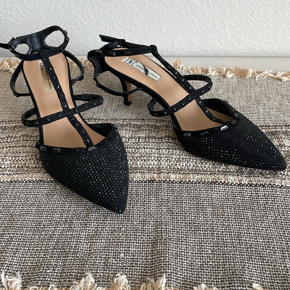 INC Brand Women’s Black Dress Shoes with Low Heel